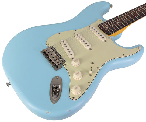 Nash S-63 Guitar, Sonic Blue, Light Aging
