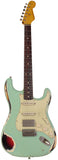 Nash S63 HSS Guitar, Surf Green over 3 Tone Sunburst