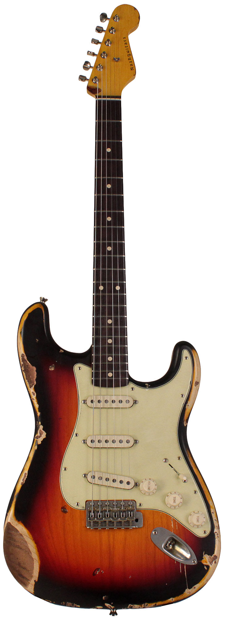 Nash S63 Guitar, 3-Tone Sunburst, Heavy Aging | Humbucker Music Nash S63 Guitar, 3-Tone Sunburst, Heavy Aging | Humbucker Music