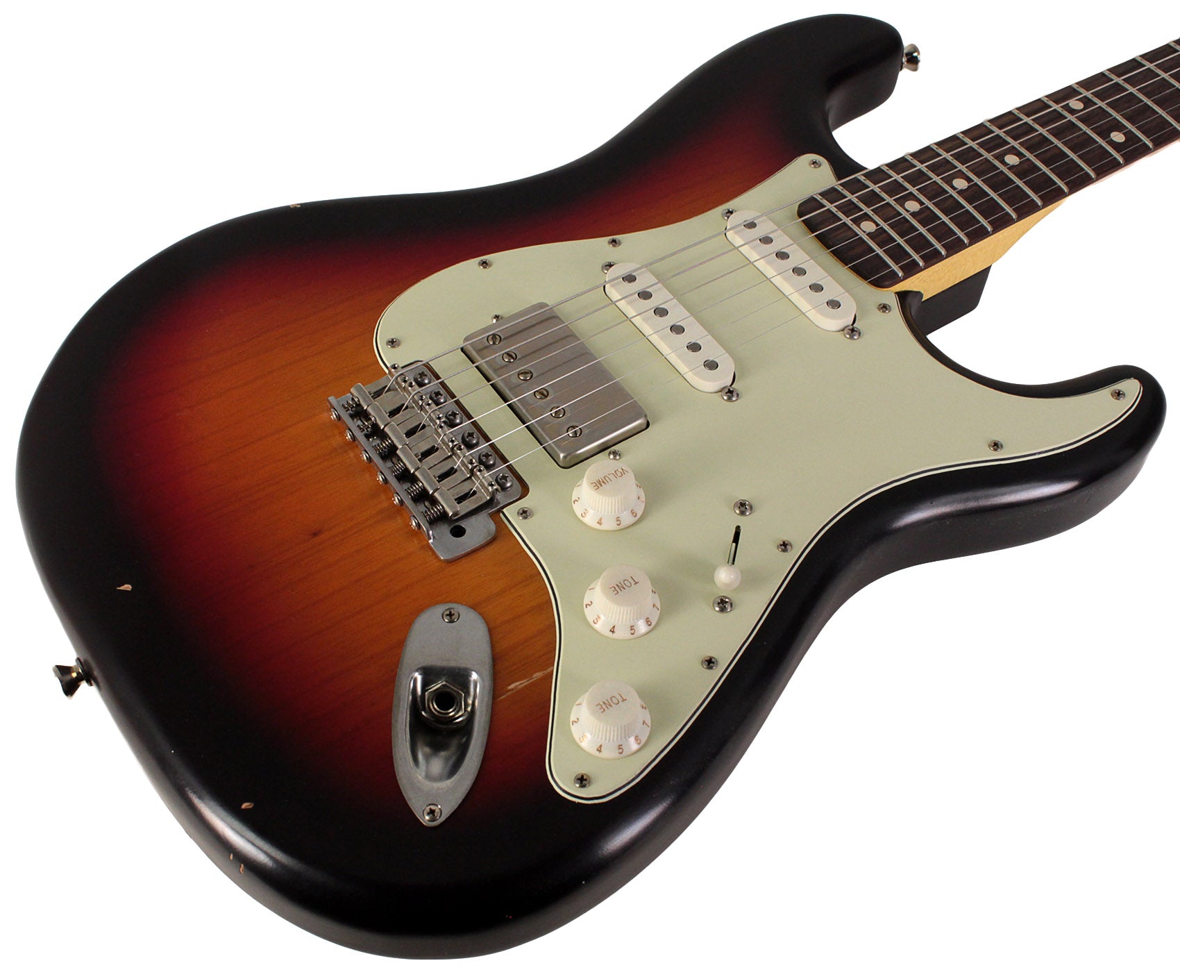 Nash S63 Guitar, 3 Tone Sunburst, HSS, Light Aging | Humbucker Music Nash S63 Guitar, 3 Tone Sunburst, HSS, Light Aging | Humbucker Music