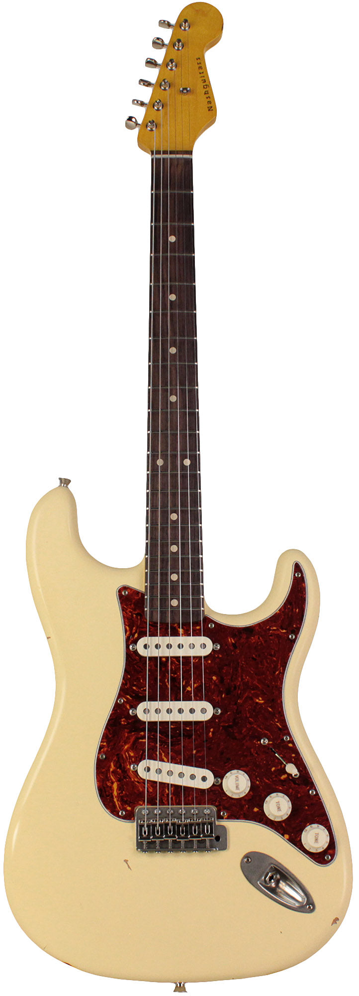 Nash S63 Guitar, Vintage White, Tortoise Shell, Light Aging Nash S63 Guitar, Vintage White, Tortoise Shell, Light Aging