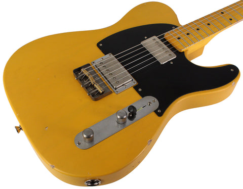 Nash T-2HB Guitar, Butterscotch Blonde, Light Aging