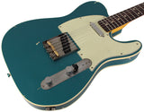 Nash TC-63 Guitar, Double Bound, Ocean Turquoise Metallic, Light Aging