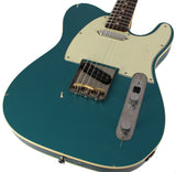 Nash T63DB Guitar, Double Bound, Ocean Turquoise Metallic, Light Aging