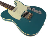 Nash T63DB Guitar, Double Bound, Ocean Turquoise Metallic, Light Aging