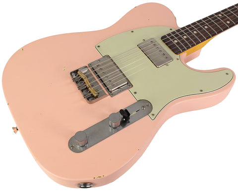 Nash T2HB Guitar, Shell Pink, Light Aging