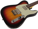 Nash T2HB Guitar, 3 Tone Sunburst, Light Aging