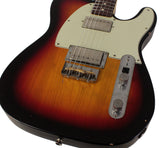Nash T2HB Guitar, 3 Tone Sunburst, Light Aging