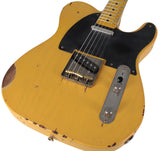 Nash T52 Guitar, Butterscotch Blonde, Medium Aging - Humbucker Music