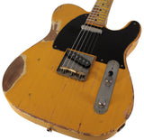 Nash T52 Guitar, Butterscotch Blonde, Heavy Aging