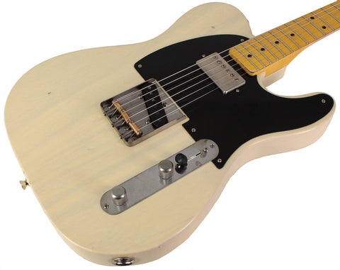 Nash T52 Guitar, Mary Kaye White, Humbucker, Light Aging