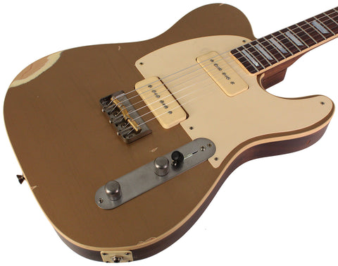 Nash T56GT Guitar, Gold Top, Medium Aging