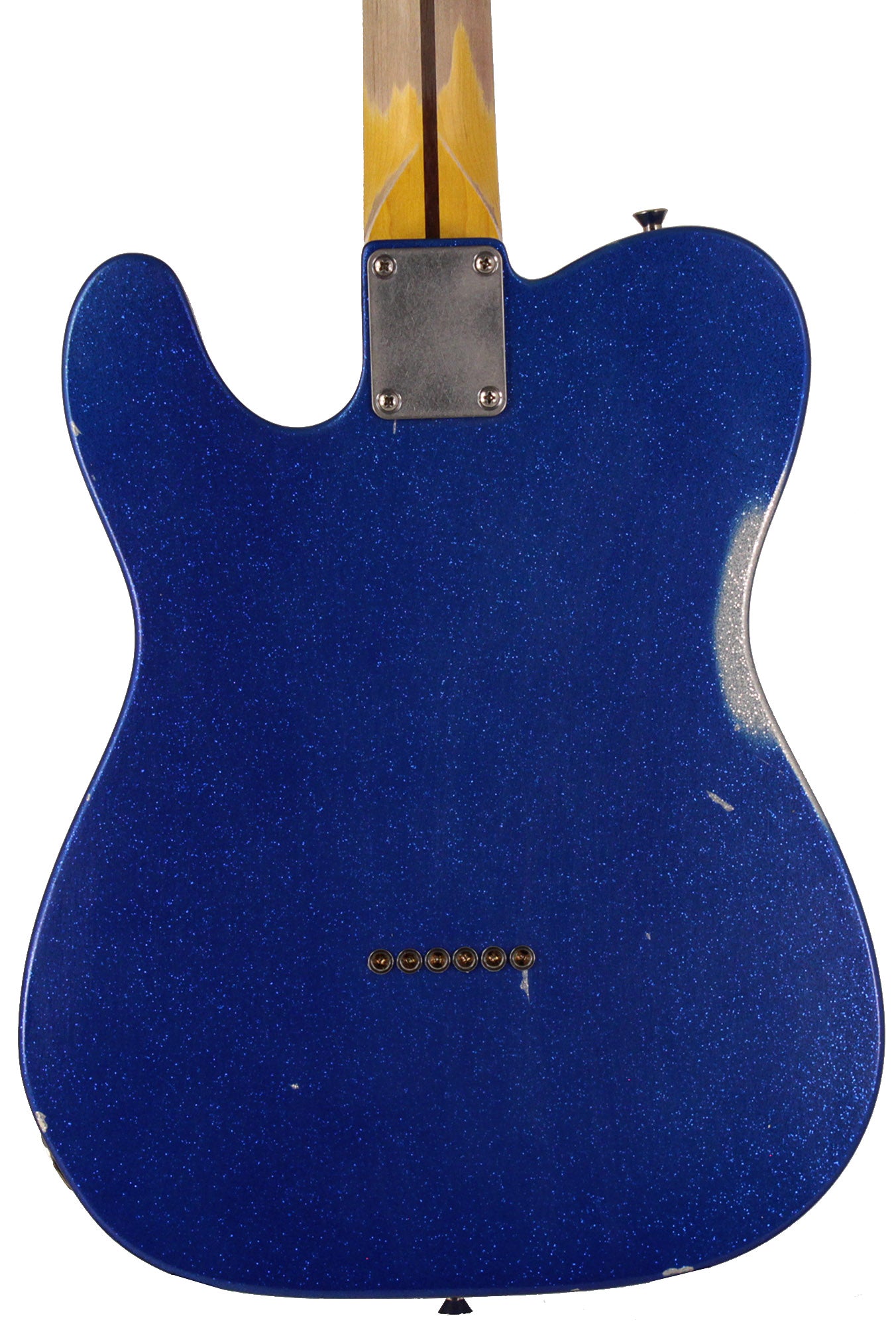 Nash T57 Guitar, Blue Sparkle, Matching Headstock, Medium