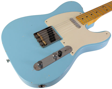 Nash T57 Guitar, Sonic Blue, Light Aging
