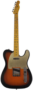 Nash T57 Guitar, 2-Tone Sunburst, Light Aging, Gold Pickguard