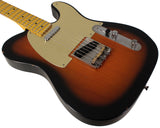 Nash T57 Guitar, 2-Tone Sunburst, Light Aging, Gold Pickguard