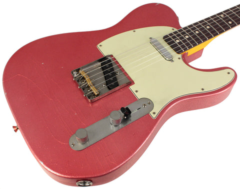 Nash T-63 Guitar, Pink Sparkle, Light Aging