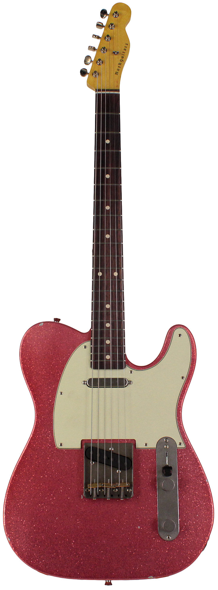 Nash T63 Guitar, Pink Sparkle, Light Aging | Humbucker Music Nash T63 Guitar, Pink Sparkle, Light Aging | Humbucker Music