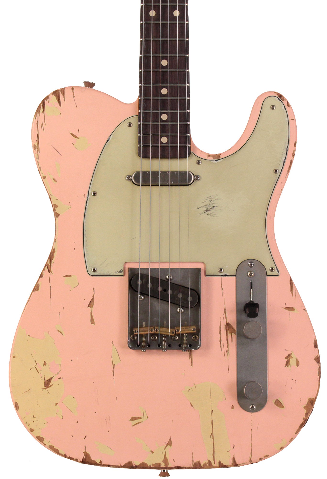 Nash T63 Guitar, Shell Pink, Extra Heavy Aging | Humbucker Music