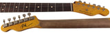 Nash T-63 Guitar, Sonic Blue over 3 Tone Sunburst, Heavy Aging