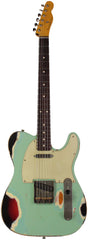 Nash T-63 Guitar, Surf Green over 3 Tone Sunburst