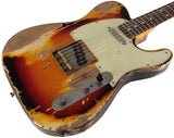 Nash T63 Guitar, 3-Tone Sunburst, Extra Heavy Aging