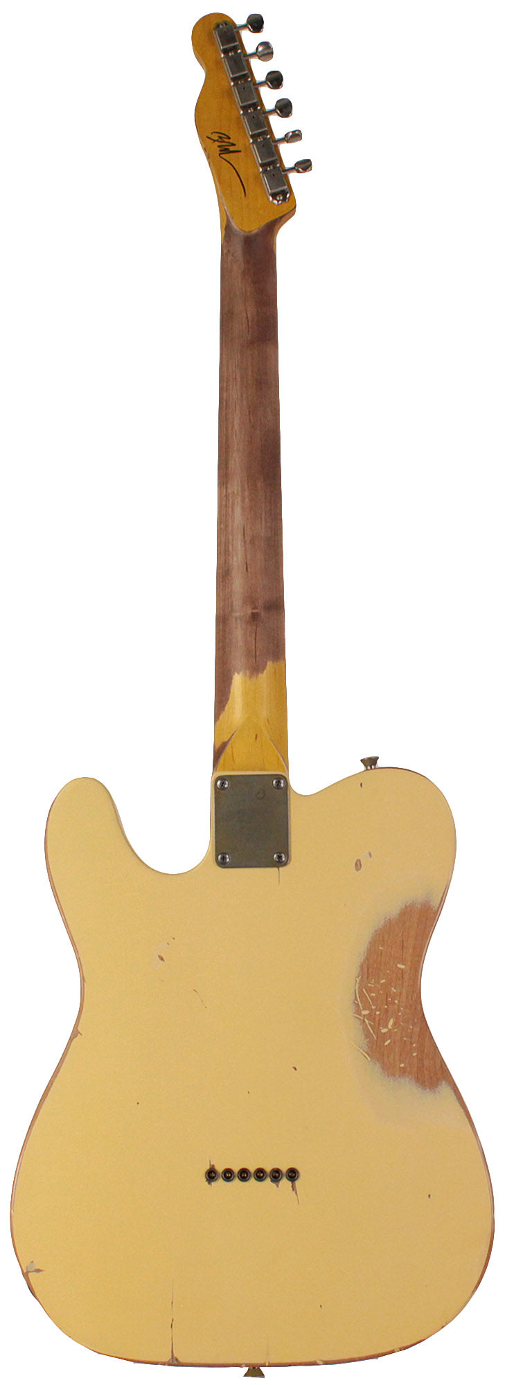Nash T63 Guitar, Vintage White, Heavy Aging, Tortoise Shell