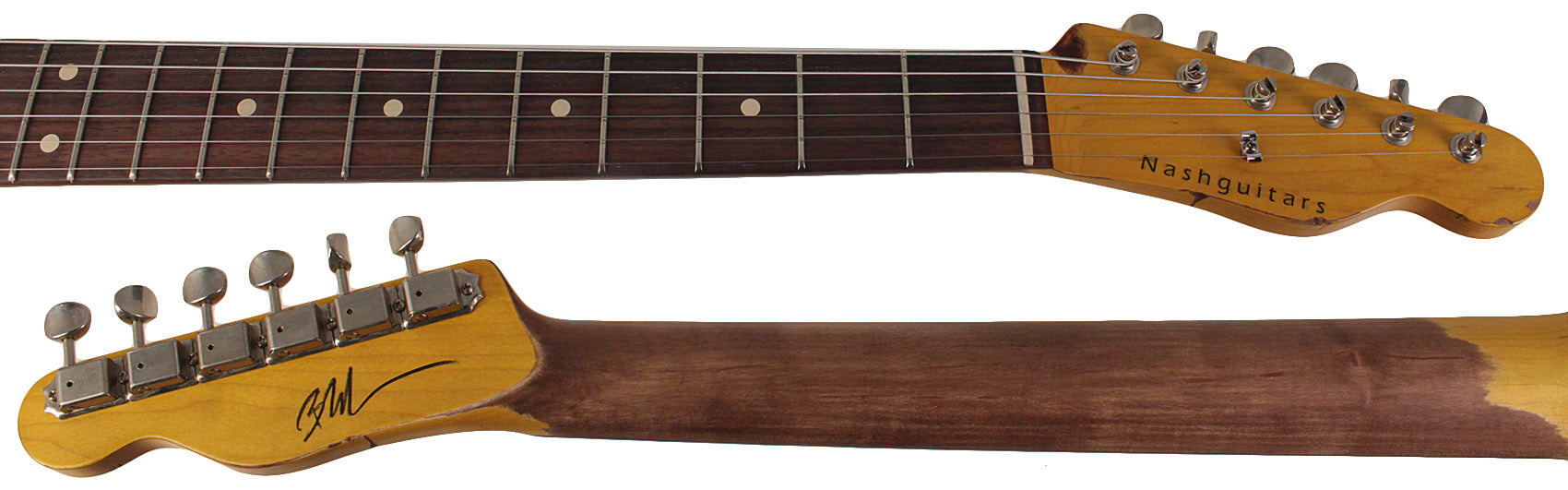 Nash T63 Guitar, Charcoal Frost Metallic, Light Aging