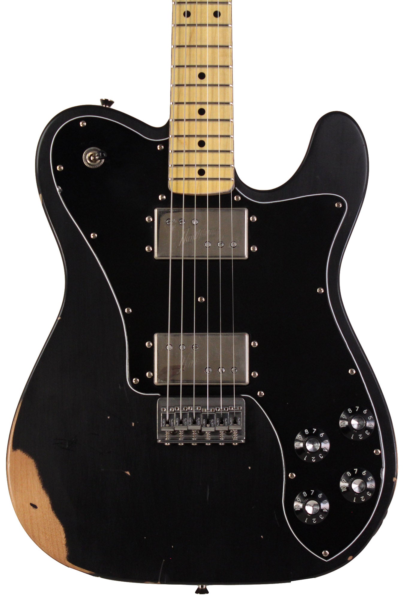 Nash T72DLX Guitar, Black, Rosewood, Light Aging | Humbucker