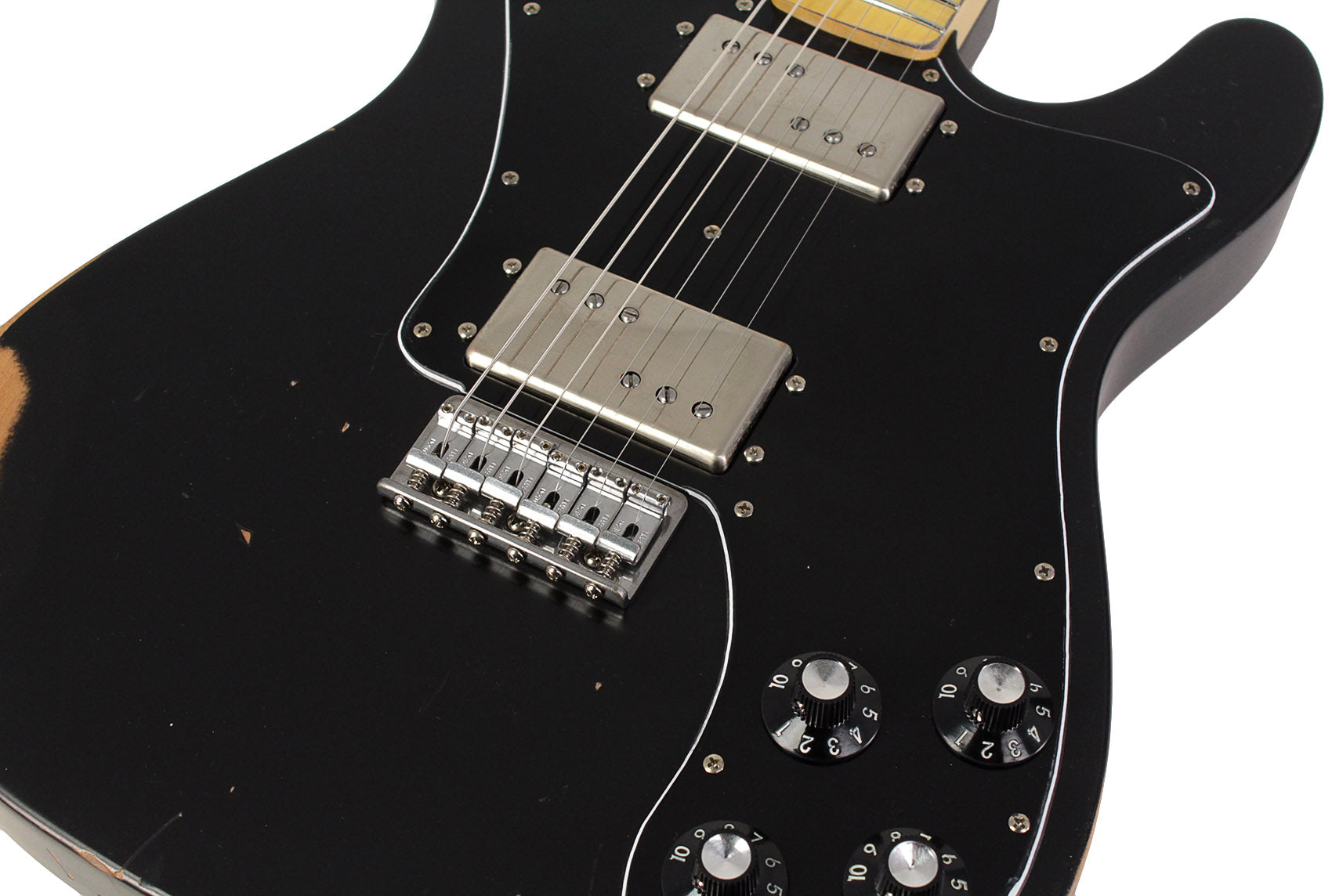 Nash T72DLX Guitar, Black, Light Aging | Humbucker Music Nash T72DLX Guitar, Black, Light Aging | Humbucker Music