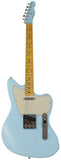 Nash TMaster Guitar, Sonic Blue, Matching Headstock, Unaged