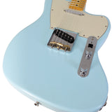 Nash TMaster Guitar, Sonic Blue, Matching Headstock, Unaged