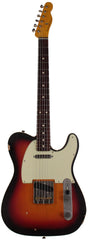 Nash TC-63 Guitar, Double Bound, 3-Tone Sunburst, Light Aging