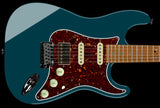 Suhr Select Classic S HSS Guitar, Roasted Neck, Maple, Ocean Turquoise Metallic, Tortoise Shell