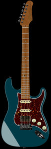 Suhr Select Classic S HSS Guitar, Roasted Neck, Maple, Ocean Turquoise Metallic, Tortoise Shell
