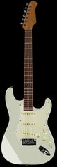 Suhr Select Classic S Guitar, Roasted Neck, Olympic White, Aged Green