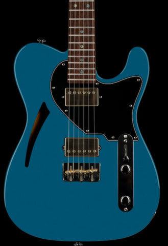 Suhr Select Alt T Cat's Eye Guitar, Pelham Blue, Black