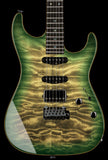 Suhr Select Standard Mahogany Guitar, Quilted Faded Trans Green Burst