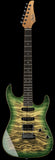 Suhr Select Standard Mahogany Guitar, Quilted Faded Trans Green Burst