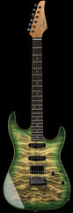 Suhr Select Standard Mahogany Guitar, Quilted Faded Trans Green Burst