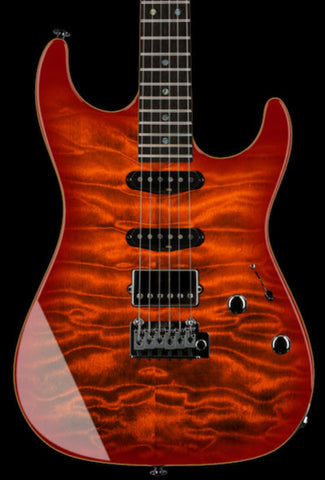 Suhr Select Standard Mahogany Guitar, Quilted Inferno Burst