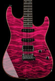 Suhr Select Standard Mahogany Guitar, Quilted Magenta Pink Stain