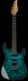 Suhr Select Standard Mahogany Guitar, Quilted Trans Teal Burst