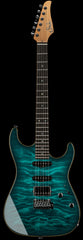 Suhr Select Standard Mahogany Guitar, Quilted Trans Teal Burst