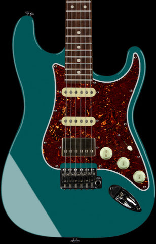 Suhr Select Classic S Antique HSS Guitar, Roasted Neck, Sherwood Green Metallic, Tortoise Shell (Copy)
