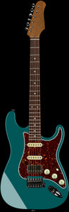 Suhr Select Classic S Antique HSS Guitar, Roasted Neck, Sherwood Green Metallic, Tortoise Shell (Copy)