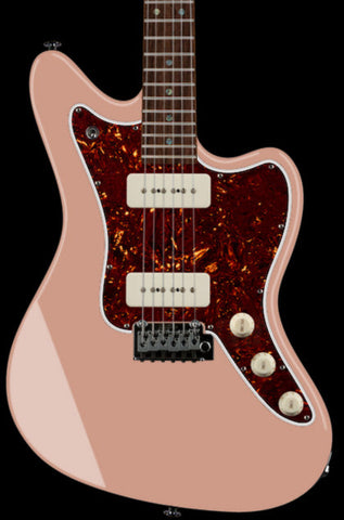 Suhr Select Classic JM Guitar, Roasted Neck, Shell Pink