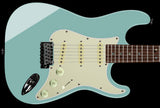 Suhr Select Classic S Guitar, Roasted Neck, Sonic Blue, Aged Green