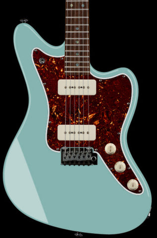 Suhr Select Classic JM Guitar, Roasted Neck, Sonic Blue