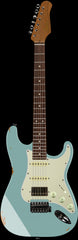 Suhr Select Classic S Antique HSS Guitar, Roasted Neck, Sonic Blue